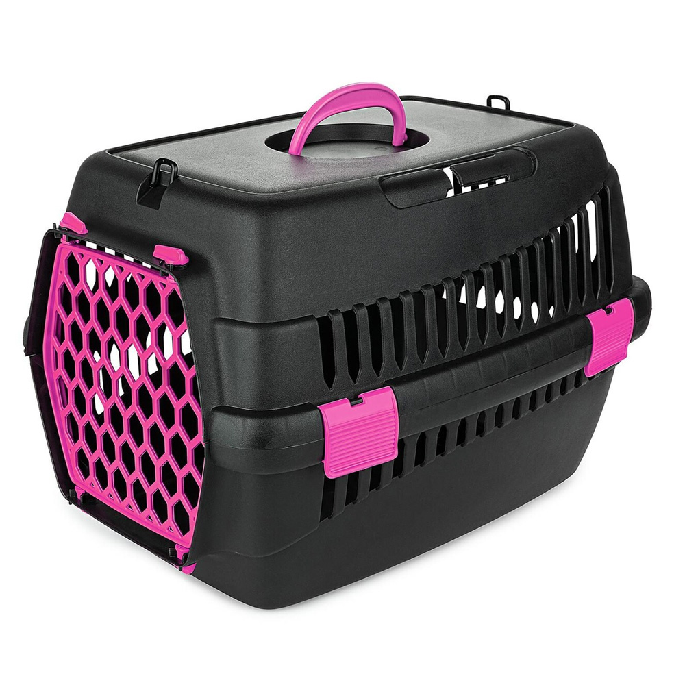 Transporter dla Psa Kota Królika S 50x33x33 cm - TEDDY Fuksja do Samochodu